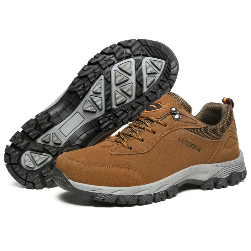 Crossfit Male - Men's Hiking Shoes Suede Leather Shoes