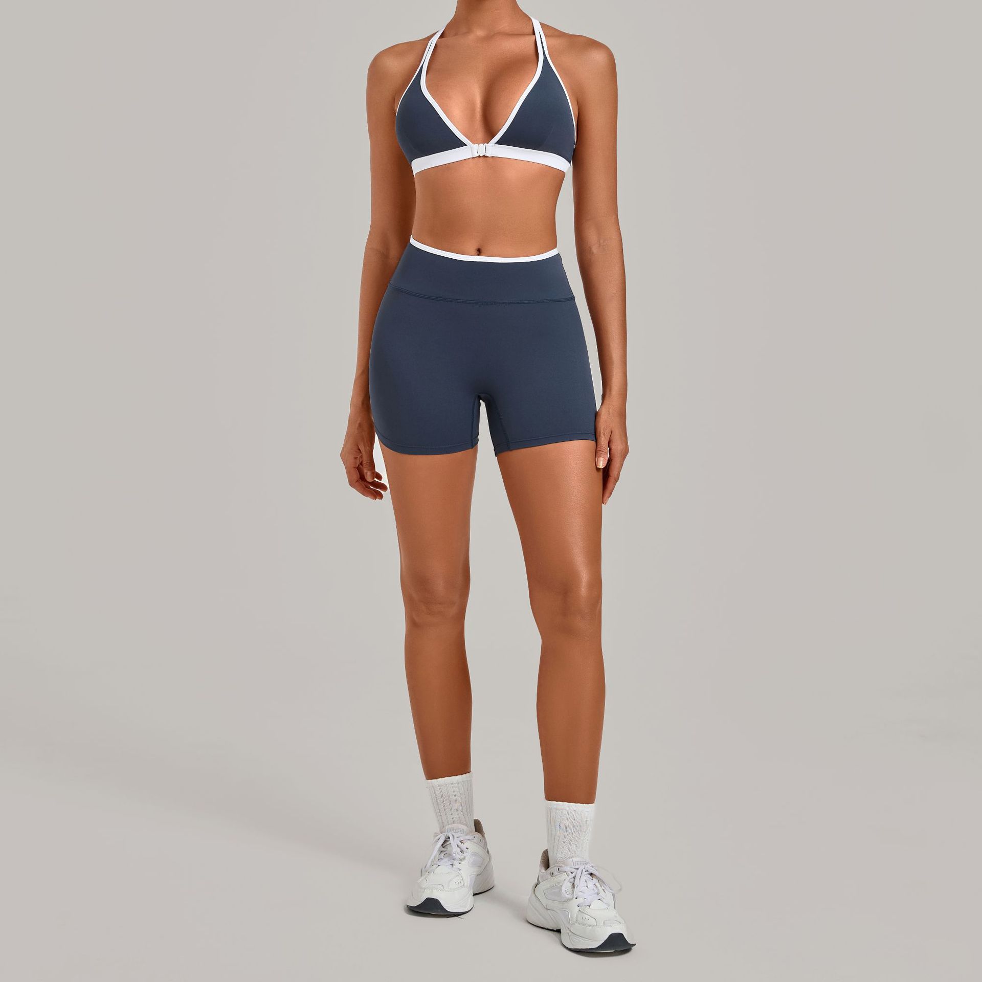 Women 2 Piece Yoga Set Deep V  - đánh giá và giá Crossfit Workout With Equipment