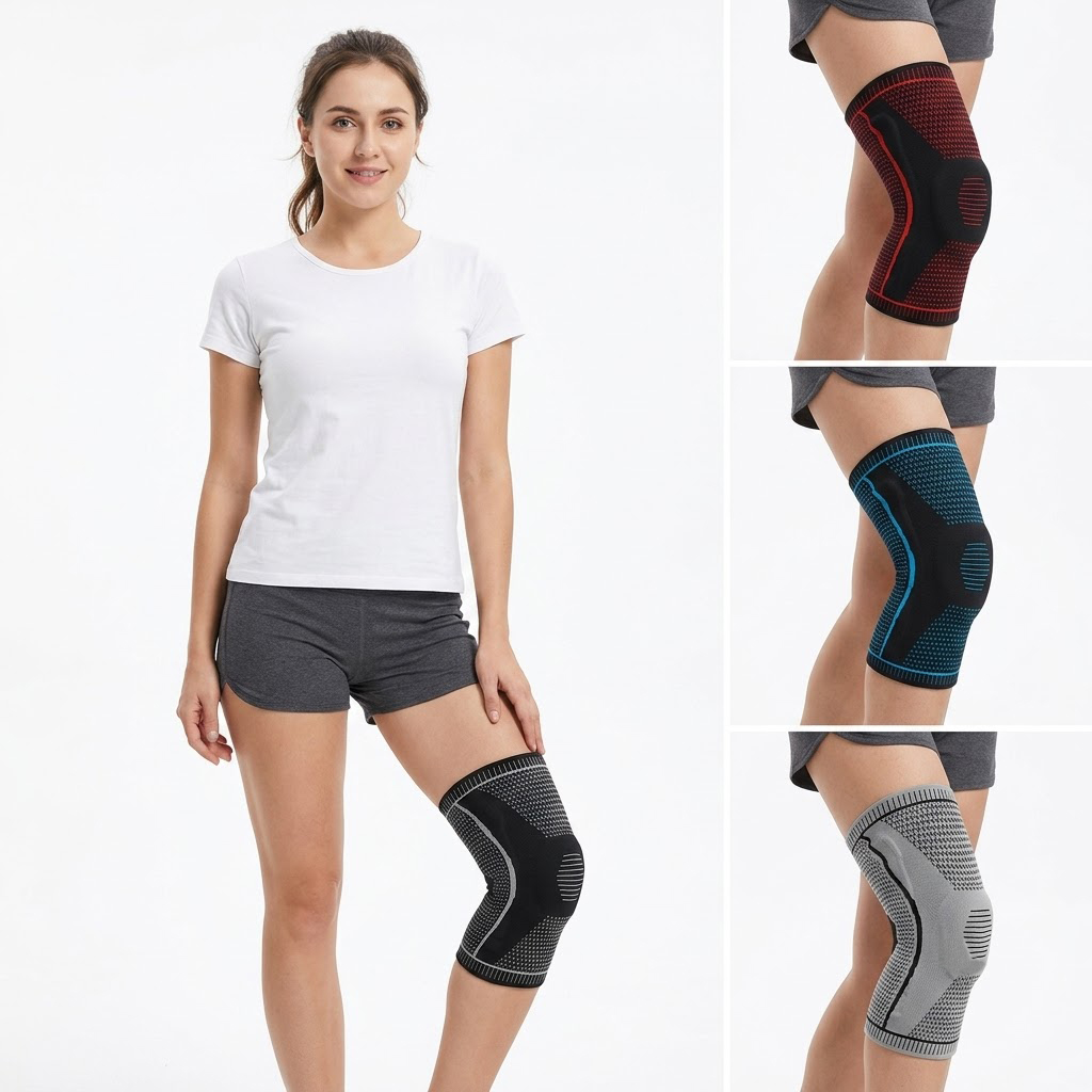 Single Knee Brace with Spring  - đánh giá và giá Knee Sleeve Pair