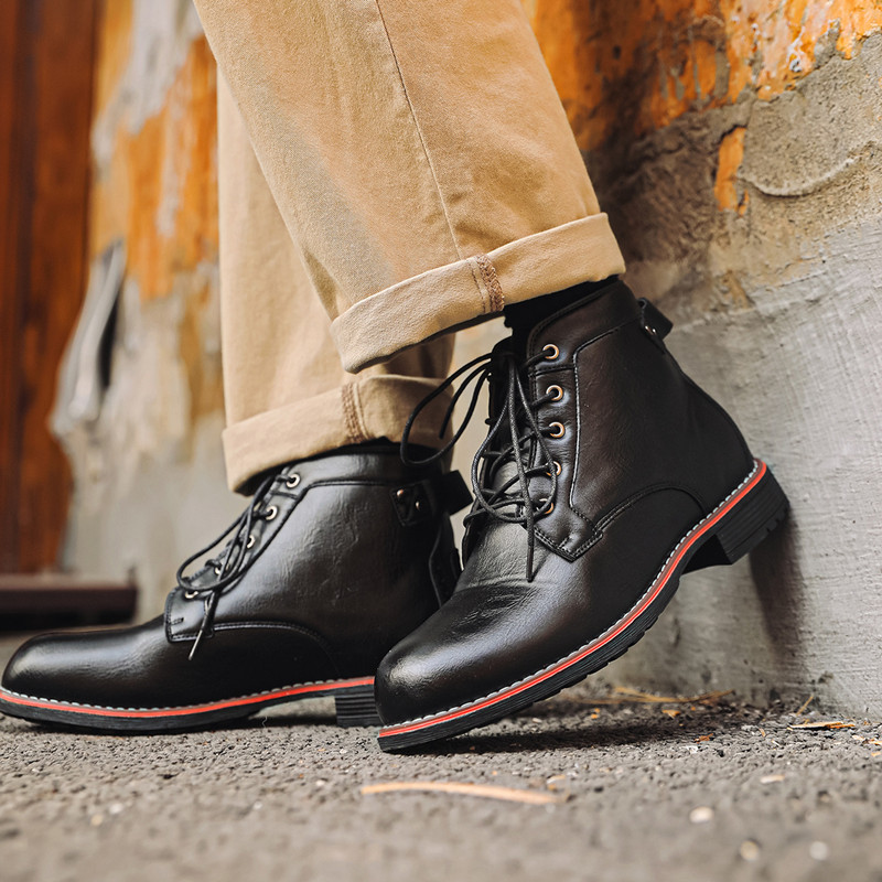 Luxury Retro High Men's Leathe - đánh giá và giá Crossfit Male