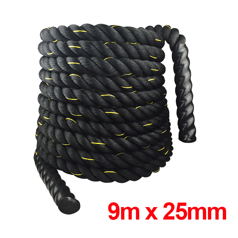 9M/12M/15M Fitness Battle Rope - đánh giá và giá Crossfit No Equipment Workouts